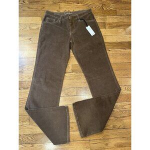 Dead Sexy Maria Corduroy Pants Cocoa Pockets NWT Bootcut, 9" Rise SZ 30 Brown